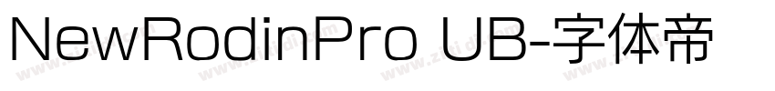 NewRodinPro UB字体转换